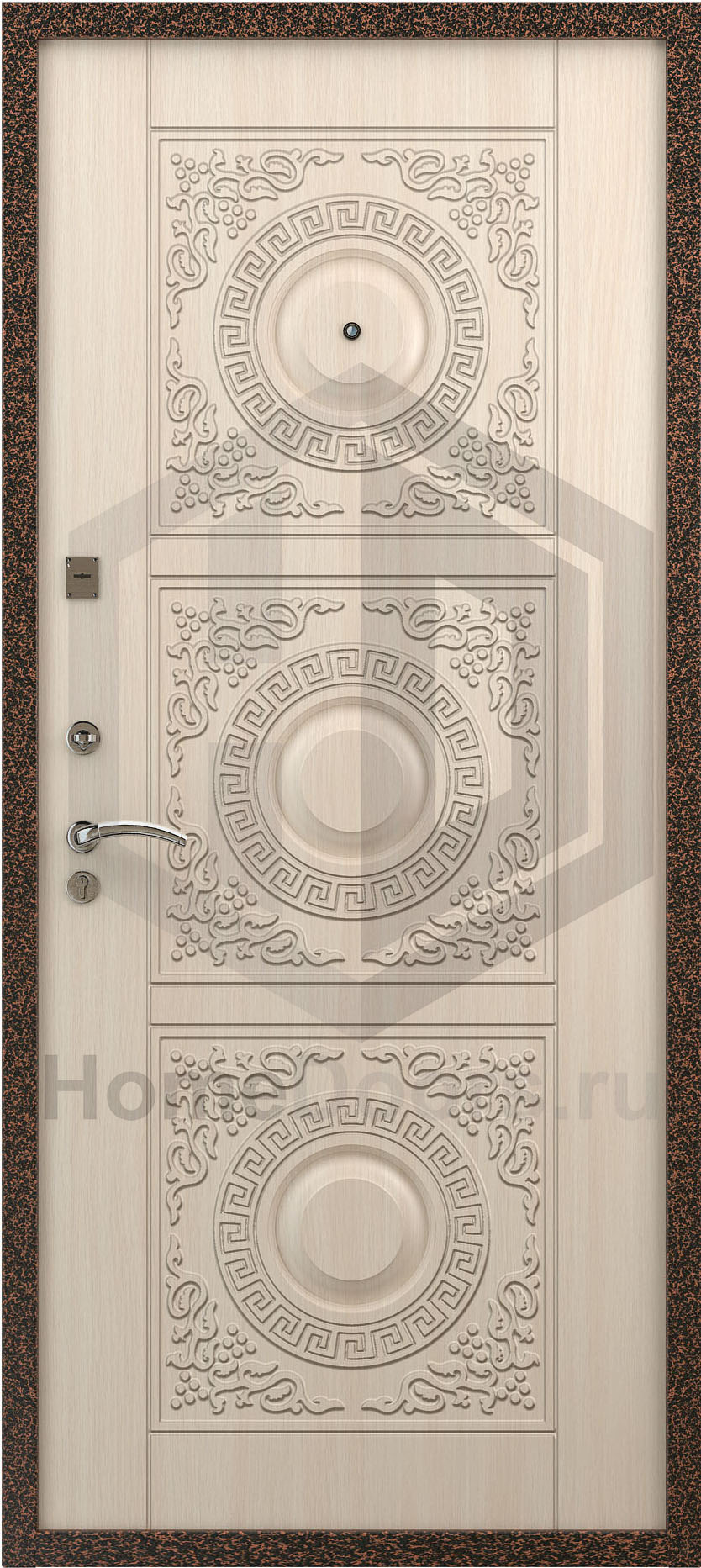 Входная утепленная дверь "Око" Норд фото