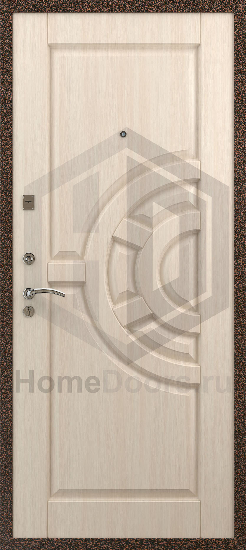 Входная дверь цвет белый дуб "Герда" Норд фото