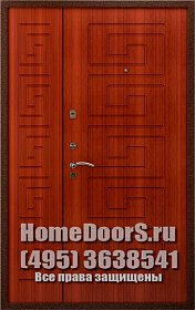 Двустворчатая металлическая дверь "Веста ДВ" фото