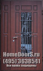 Уличная дверь со стеклом №18 фото