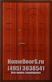 Двустворчатая металлическая дверь "Бали ДВ" фото