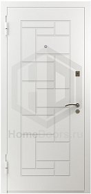 Белая входная дверь Кларион RAL фото