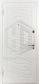 Белая входная дверь Лотос RAL фото