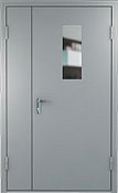 Двупольные противопожарные металлические двери
