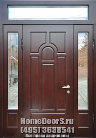 Уличная дверь со стеклом №17 фото