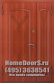 Двустворчатая металлическая дверь "Суматра ДВ" фото