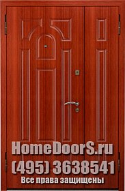 Двустворчатая металлическая дверь "Сицилия ДВ" фото