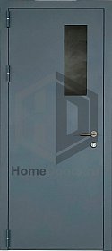 Входная дверь со стеклом №44 фото