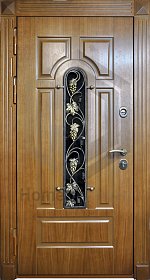 Дверь с ковкой №32 фото