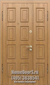 Двустворчатая металлическая дверь "Прага ДВ" фото