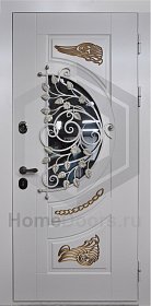 Входная дверь со стеклом № 36 фото