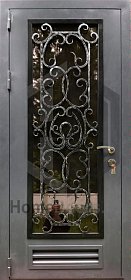 Дверь в котельную с вентиляцией и ковкой фото