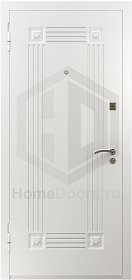 Белая входная дверь Флорес RAL фото