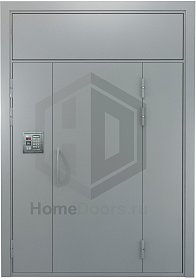 Подъездная дверь с фрамугой фото