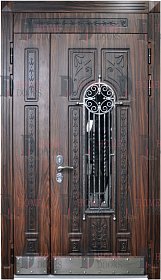 Уличная дверь со стеклом №29 фото