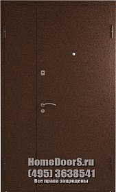 Двустворчатая металлическая дверь "Аврора ДВ" фото