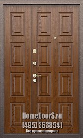 Двустворчатая металлическая дверь "Прага ДВ" фото