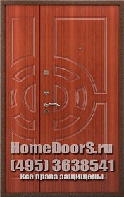 Двустворчатая металлическая дверь "Герда ДВ" фото